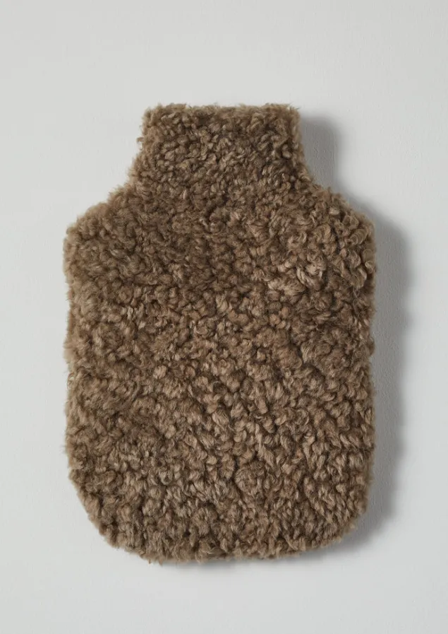 Textiles | Hot Water Bottle Covers-TOAST Sheepskin Hot Water Bottle Cover Taupe