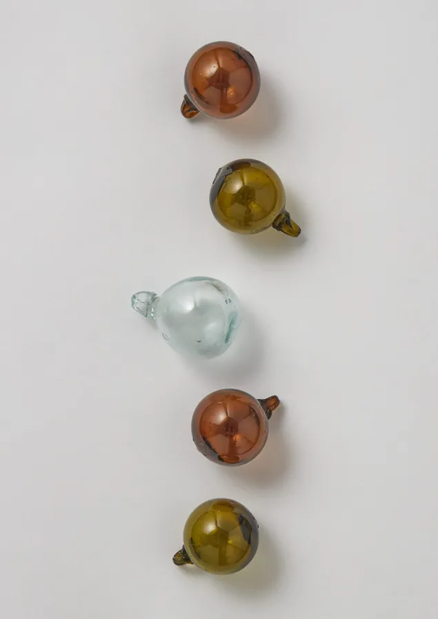 Glass | Christmas Decorations-TOAST Small Hand Blown Glass Bauble Set Multi