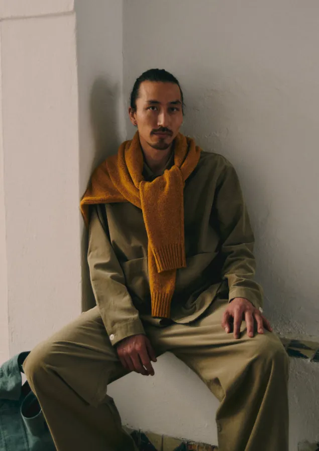 Cord | Loungewear-TOAST Soft Organic Cord Relaxed Shirt GreenStone