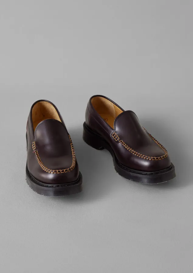 Shoes-TOAST Solovair Leather Loafers Cordovan
