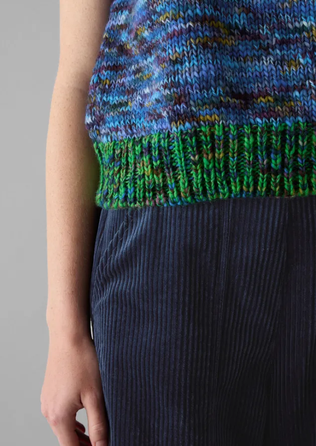 space_dyed_wool_knitted_tank_8.webp Knitwear-TOAST Space Dyed Wool Knitted Tank Galaxy/Green
