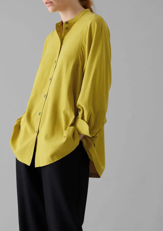 spun_silk_shirt_4-1.webp Shirts | Tops & Tees-TOAST Spun Silk Shirt GoldenOlive