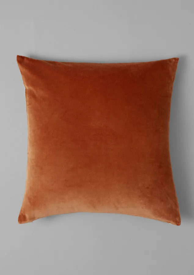 square_velvet_cushion_cover_3.webp Textiles | Cushions & Covers-TOAST Square Velvet Cushion Cover SoftGinger/Natural