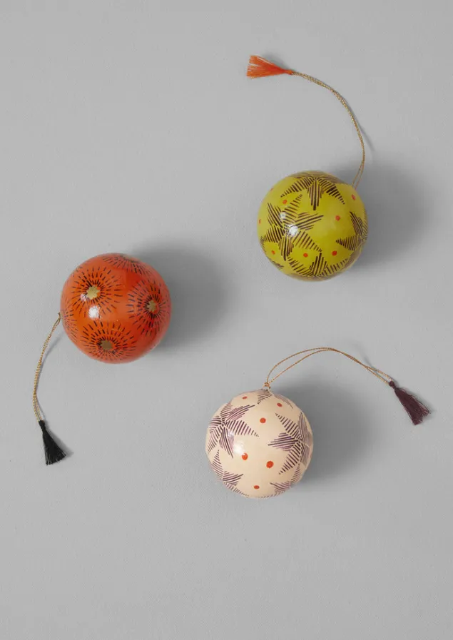starburst_hand_painted_bauble_6.webp Christmas Decorations-TOAST Starburst Hand Painted Bauble BrightCoral