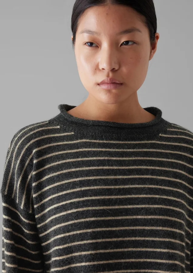 stripe_alpaca_wool_sweater_8-1.webp Loungewear | Tops & Tees-TOAST Stripe Alpaca Wool Sweater Charcoal/Oatmeal