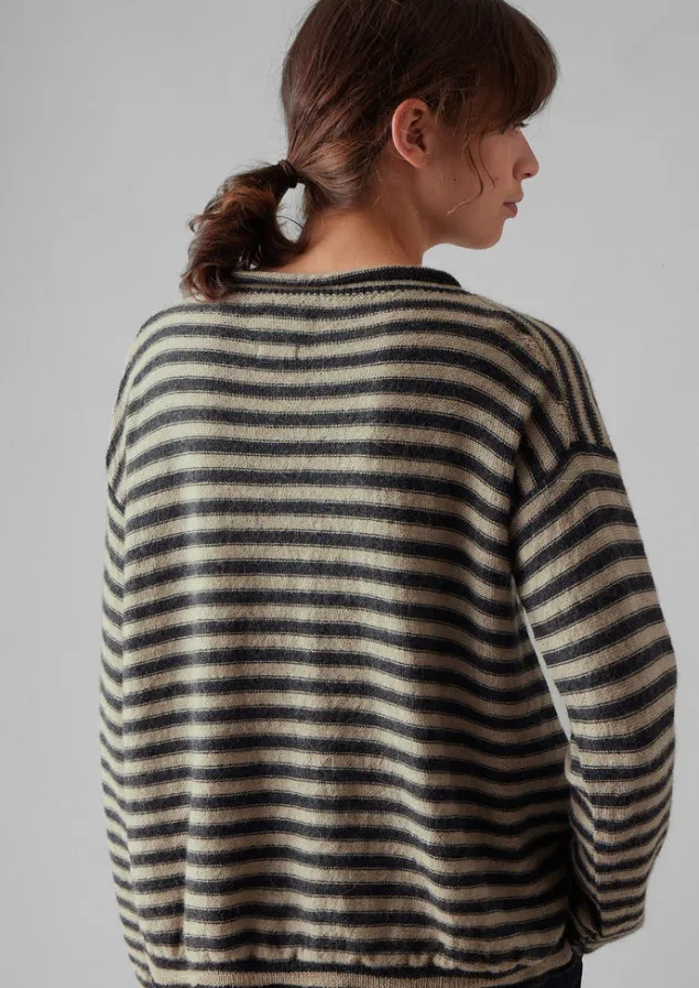 stripe_alpaca_wool_sweater_8.webp Loungewear | Knitwear-TOAST Stripe Alpaca Wool Sweater Ecru/Charcoal