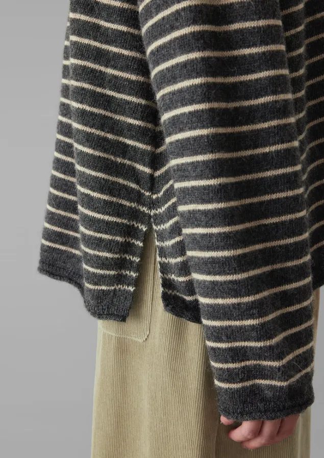 stripe_alpaca_wool_sweater_9-1.webp Loungewear | Tops & Tees-TOAST Stripe Alpaca Wool Sweater Charcoal/Oatmeal