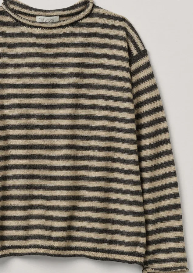 stripe_alpaca_wool_sweater_9.webp Loungewear | Knitwear-TOAST Stripe Alpaca Wool Sweater Ecru/Charcoal