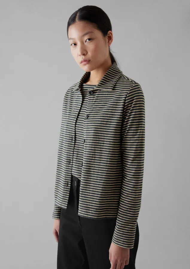 stripe_cotton_jersey_shirt_11.webp Jersey | Shirts-TOAST Stripe Cotton Jersey Shirt Grey/Sand