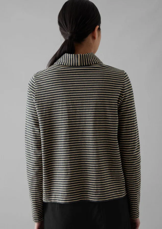 stripe_cotton_jersey_shirt_4.webp Jersey | Shirts-TOAST Stripe Cotton Jersey Shirt Grey/Sand
