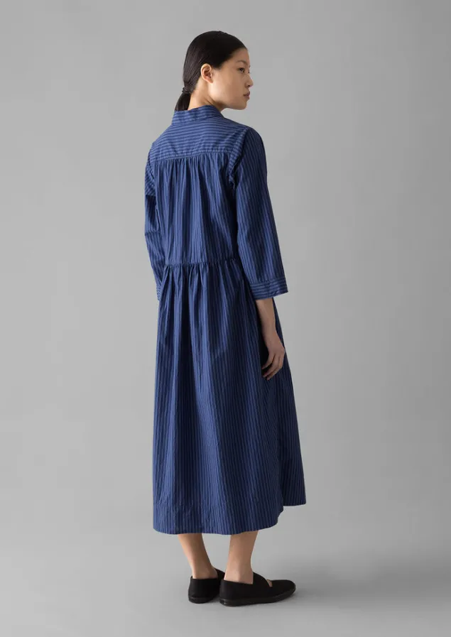 stripe_poplin_shirt_dress_3.webp Dresses-TOAST Stripe Poplin Shirt Dress BlueTourmaline