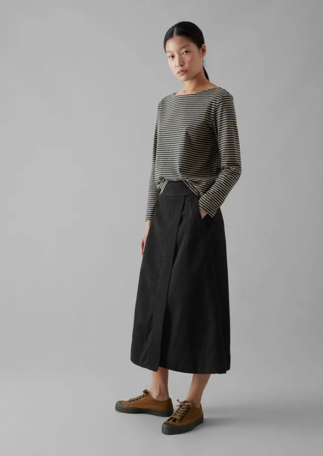 stripe_soft_cotton_long_sleeve_tee_6.webp Jersey | Tops & Tees-TOAST Stripe Soft Cotton Long Sleeve Tee Grey/Sand