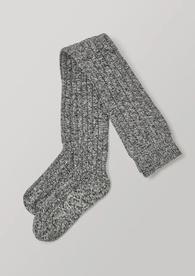 Socks & Tights-TOAST Swedish Stockings Over Knee Socks GreyMarl