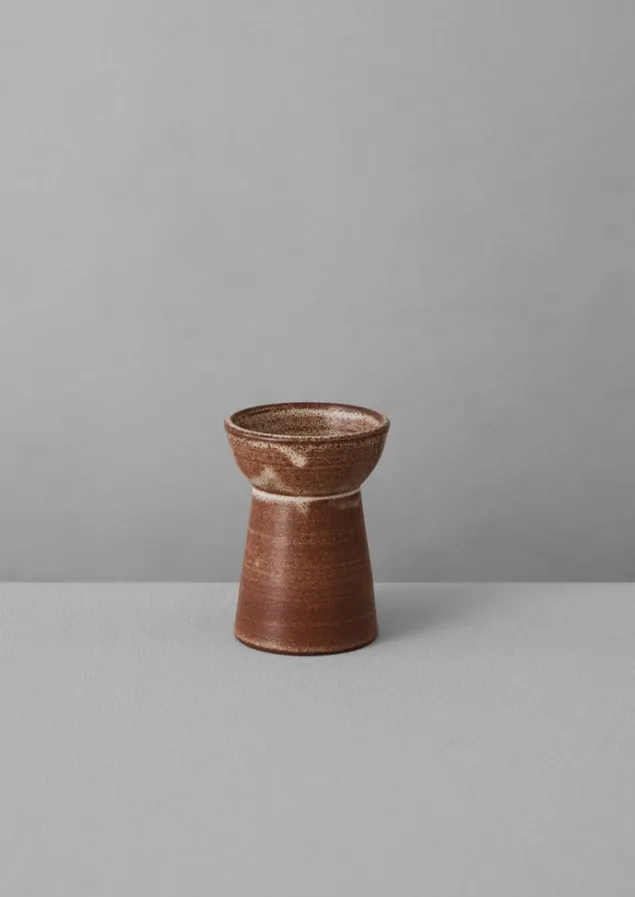 sz_ceramics_pillar_candle_holder_8-1.webp Decorative Pieces | Ceramics-TOAST SZ Ceramics Pillar Candle Holder Chestnut