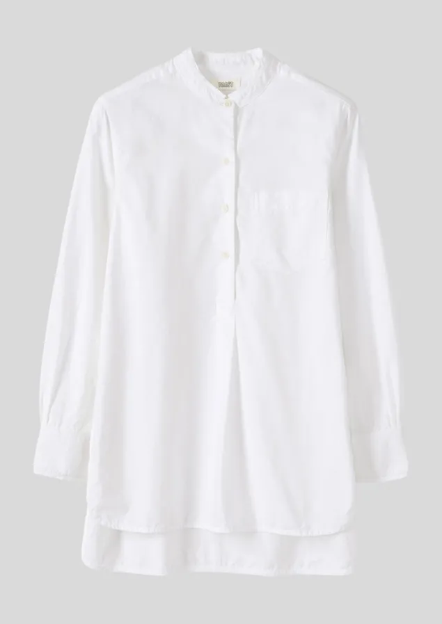 Workwear | Shirts-TOAST Taro Cotton Oxford Long Shirt White