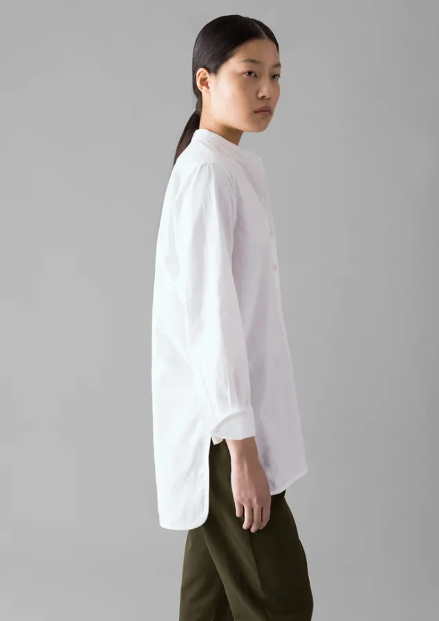 Workwear | Shirts-TOAST Taro Cotton Oxford Long Shirt White