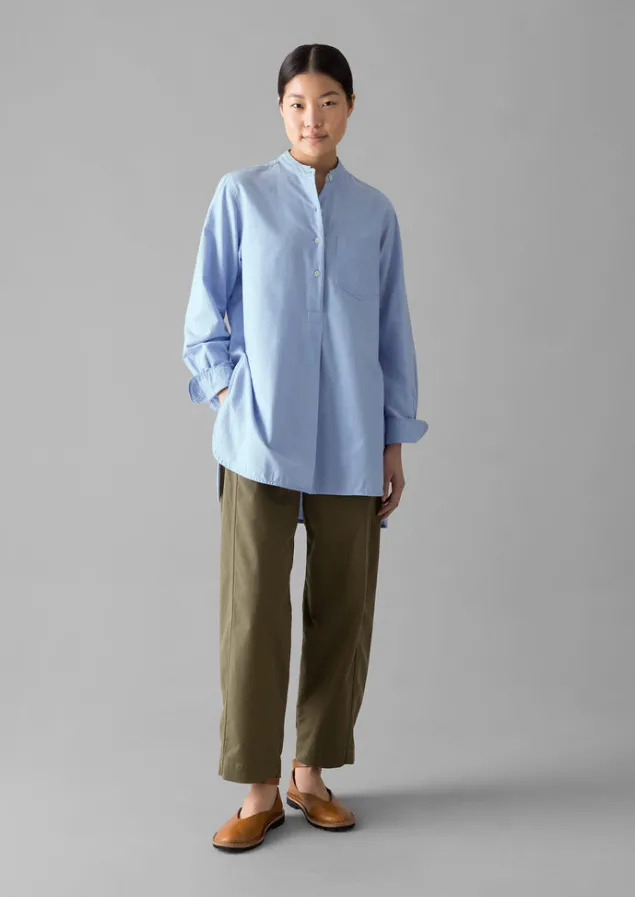 Workwear | Shirts-TOAST Taro Cotton Oxford Long Shirt Chambray