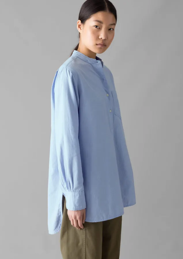 taro_cotton_oxford_long_shirt_2.webp Workwear | Shirts-TOAST Taro Cotton Oxford Long Shirt Chambray