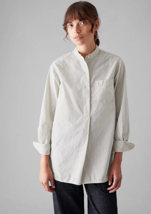 taro_stripe_organic_cotton_poplin_shirt_2.webp Tops & Tees-TOAST Taro Stripe Organic Cotton Poplin Shirt SunwashedBlue