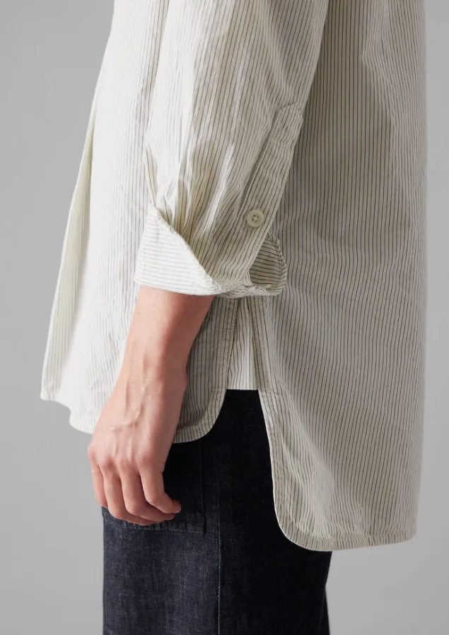 taro_stripe_organic_cotton_poplin_shirt_3.webp Tops & Tees-TOAST Taro Stripe Organic Cotton Poplin Shirt SunwashedBlue