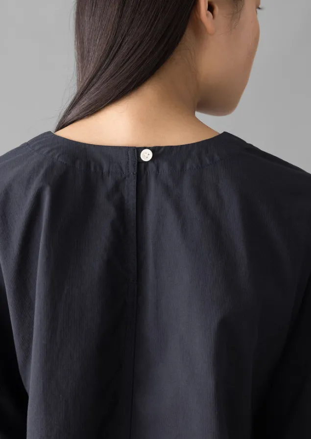 textured_cotton_poplin_vneck_top_4.webp Tops & Tees-TOAST Textured Cotton Poplin V-Neck Top Ink