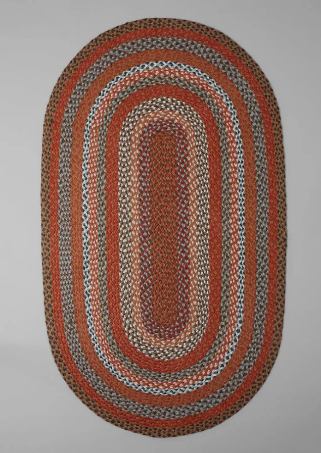 Textiles | Rugs-TOAST The Braided Rug Company Organic Jute Rug GingerMulti