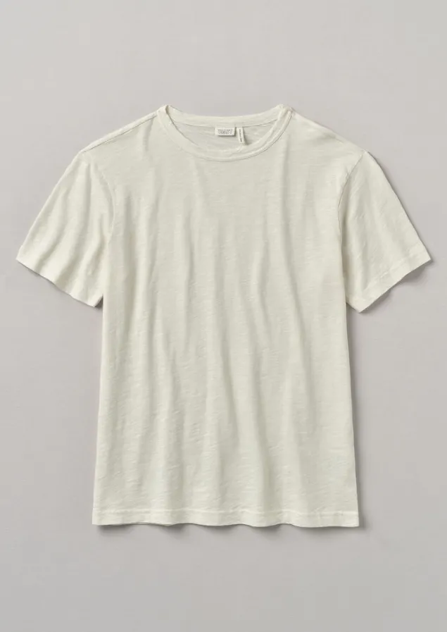 Tops & Tees-TOAST Theo Organic Cotton Short Sleeve Tee Chalk
