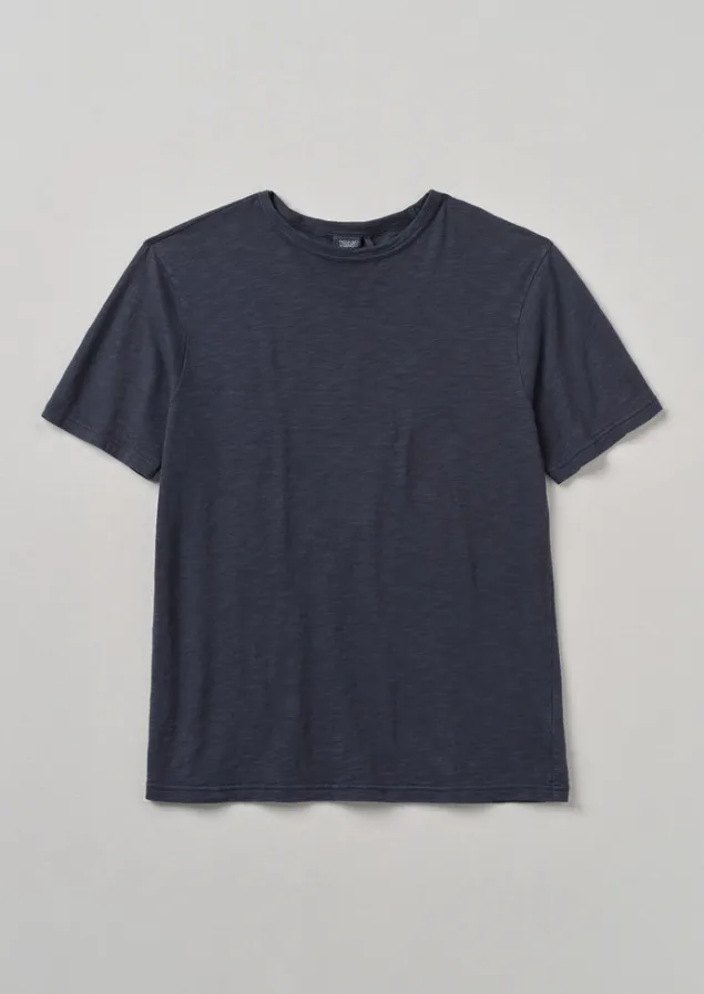 Tops & Tees-TOAST Theo Organic Cotton Short Sleeve Tee PrussianBlue