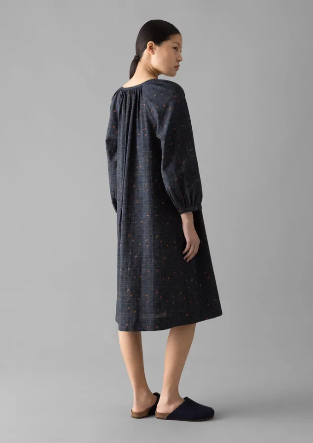 trellis_floral_block_print_nightdress_6-1.webp Nightwear | Loungewear-TOAST Trellis Floral Block Print Nightdress Blueberry