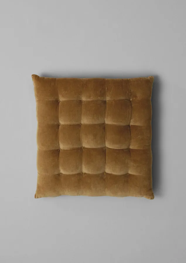 velvet_chair_cushion_2-1.webp Textiles | Cushions & Covers-TOAST Velvet Chair Cushion Olive