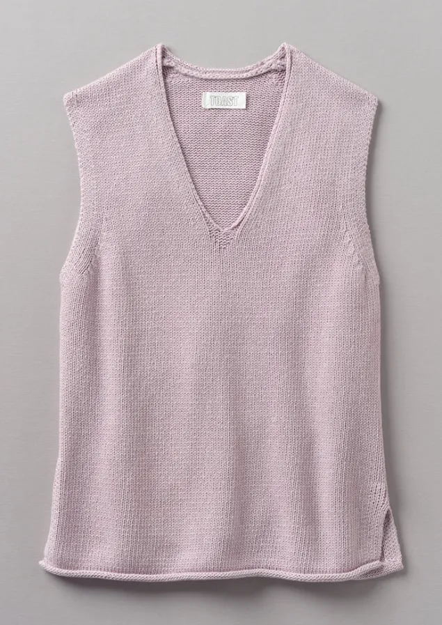 Linen | Loungewear-TOAST V-Neck Linen Cotton Knitted Tank WoodLilac
