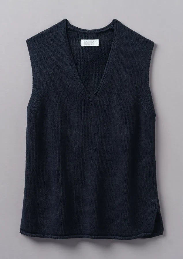 vneck_linen_cotton_knitted_tank_7-1.webp Linen | Loungewear-TOAST V-Neck Linen Cotton Knitted Tank DarkNavy