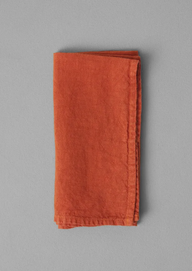 Textiles | Tableware-TOAST Washed Linen Napkin Firecracker