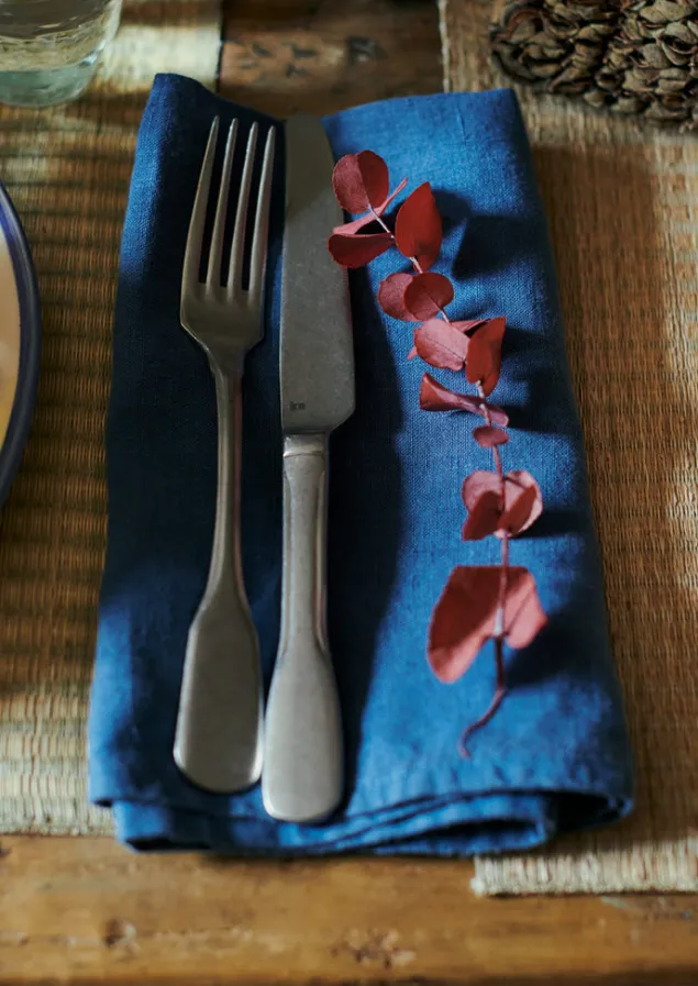 Textiles | Kitchen-TOAST Washed Linen Napkin River