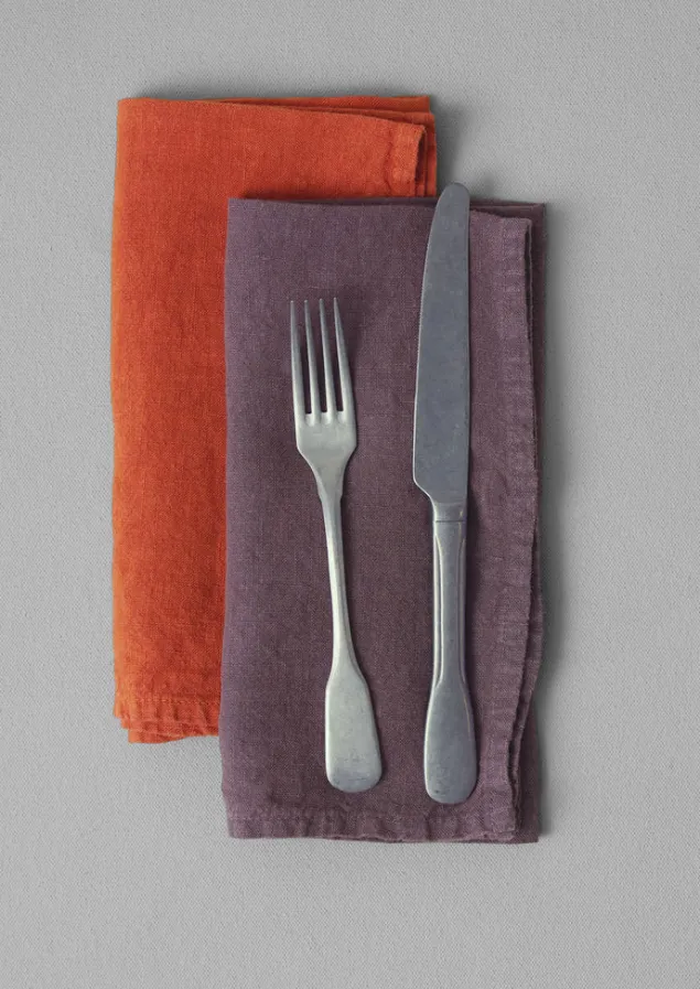 Textiles | Kitchen-TOAST Washed Linen Napkin DarkHellebore