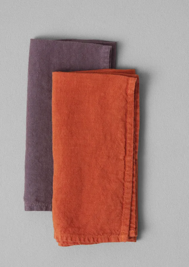 Textiles | Tableware-TOAST Washed Linen Napkin Firecracker