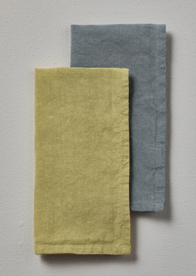 washed_linen_napkin_6-1.webp Textiles | Tableware-TOAST Washed Linen Napkin Celery
