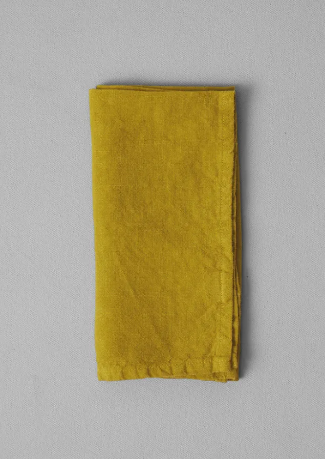 washed_linen_napkin_8-7.webp Textiles | Kitchen-TOAST Washed Linen Napkin Ochre