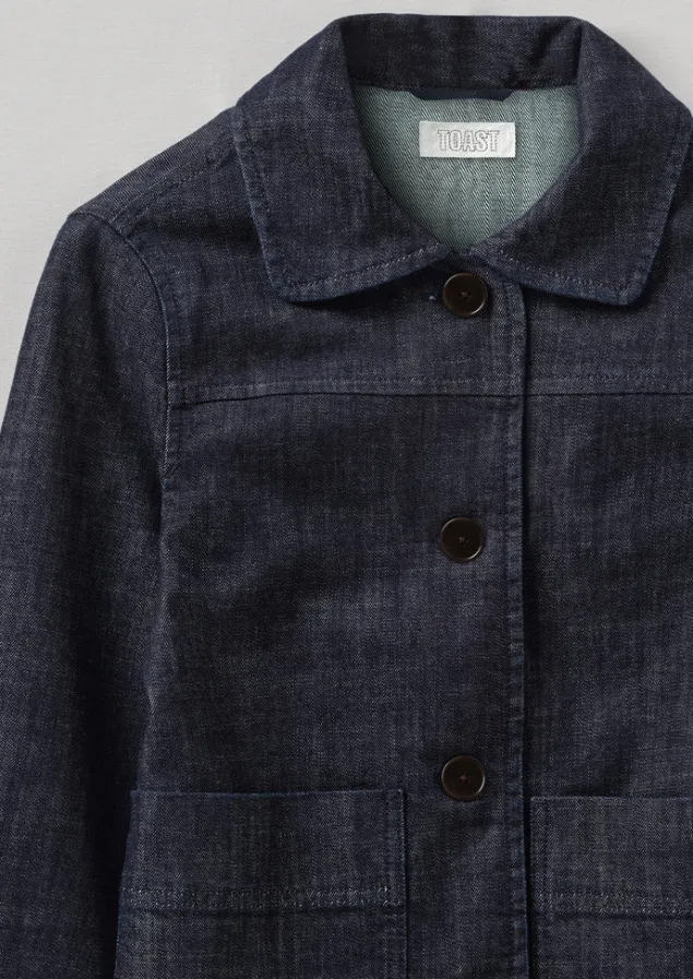 wide_sleeve_organic_indigo_denim_jacket_5.webp Denim | Coats & Jackets-TOAST Wide Sleeve Organic Denim Jacket Indigo
