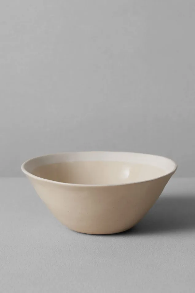 Ceramics | Tableware-TOAST Wonki Ware White Wash Pasta Bowl Natural/White