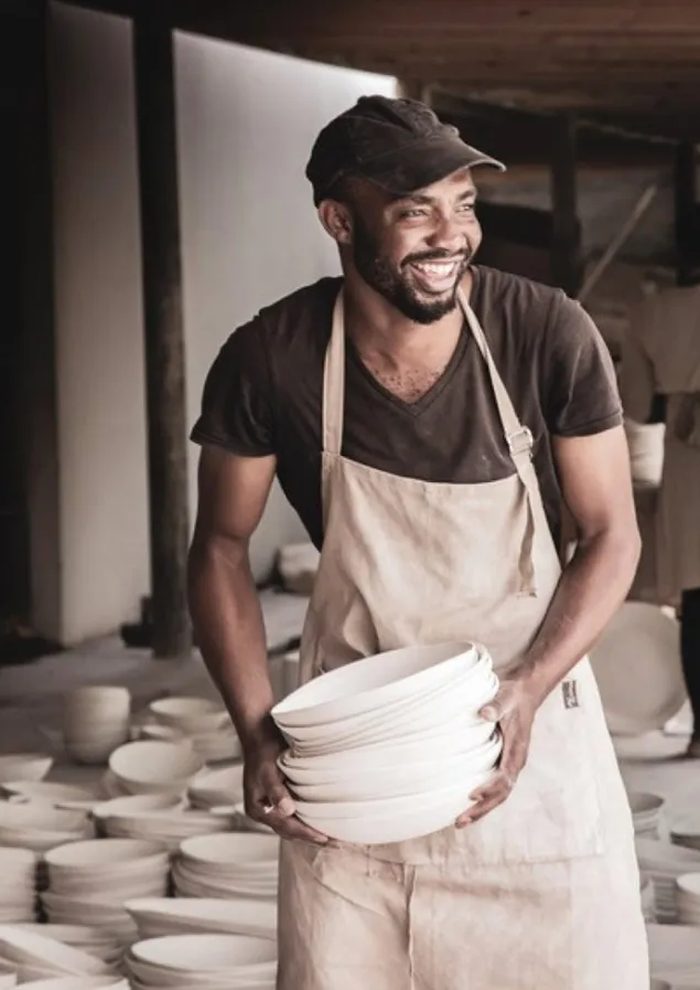 wonki_ware_white_wash_side_plate_15.webp Ceramics | Tableware-TOAST Wonki Ware White Wash Side Plate Natural/White
