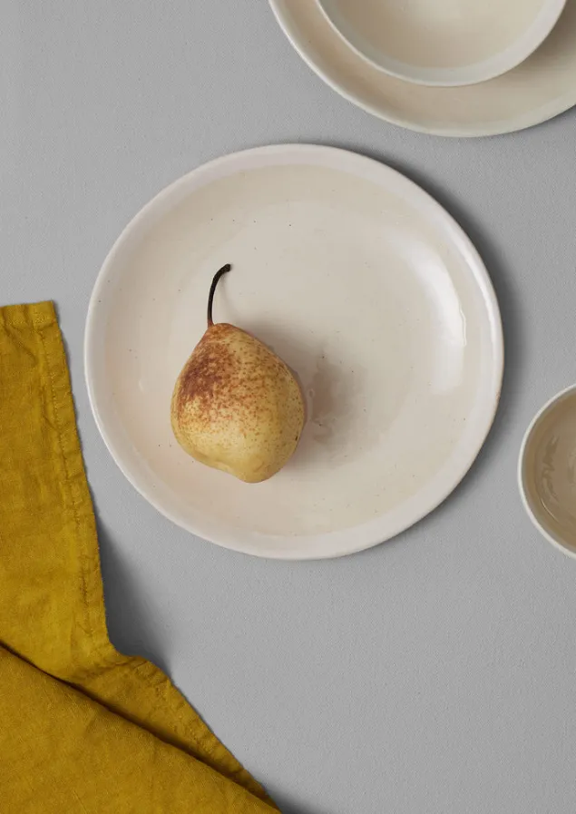 wonki_ware_white_wash_side_plate_9.webp Ceramics | Tableware-TOAST Wonki Ware White Wash Side Plate Natural/White