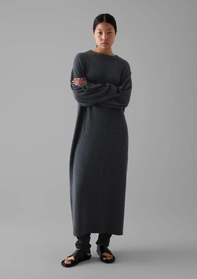 wool_cashmere_jumper_dress_17.webp Cashmere | Loungewear-TOAST Wool Cashmere Jumper Dress CharcoalMelange