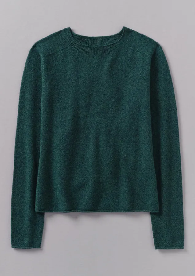 Cashmere | Loungewear-TOAST Wool Cashmere Neat Sweater ForestMarl