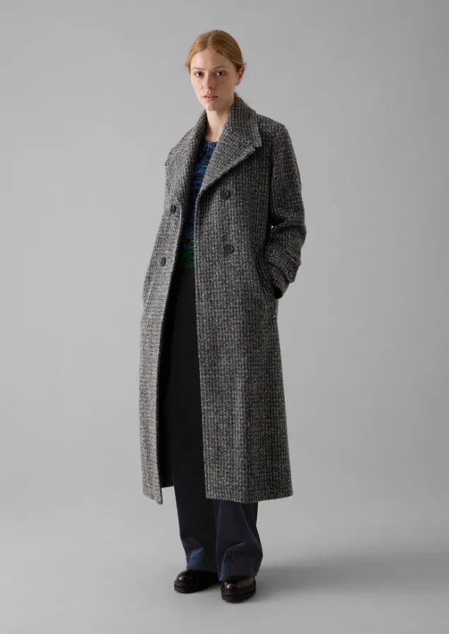 wool_herringbone_belted_coat_3.webp Coats & Jackets-TOAST Wool Herringbone Belted Coat GreyMelange