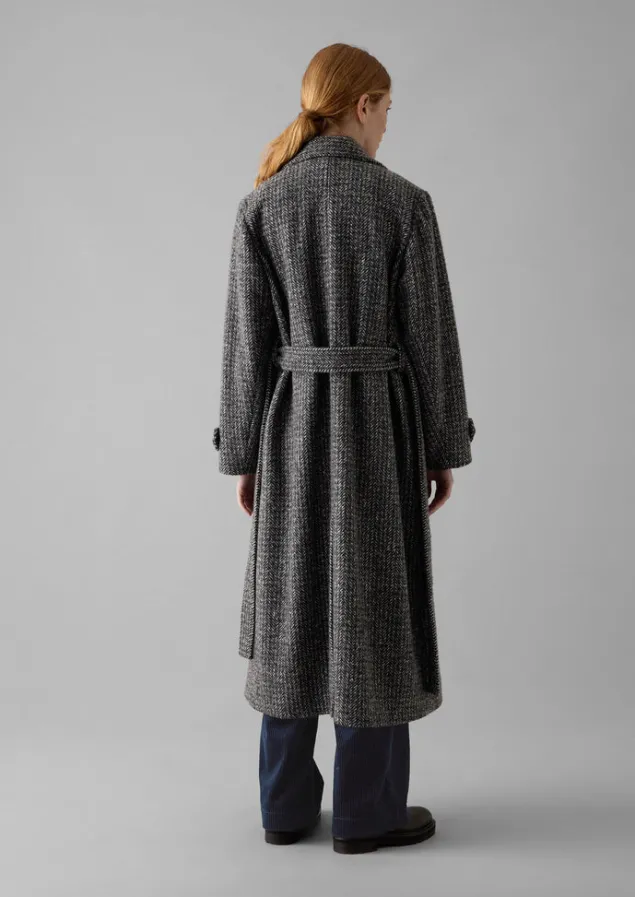 wool_herringbone_belted_coat_4.webp Coats & Jackets-TOAST Wool Herringbone Belted Coat GreyMelange