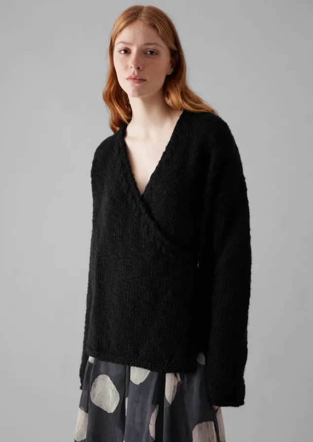 wool_knitted_wrap_jacket_13.webp Jersey | Loungewear-TOAST Wool Knitted Wrap Jacket Black